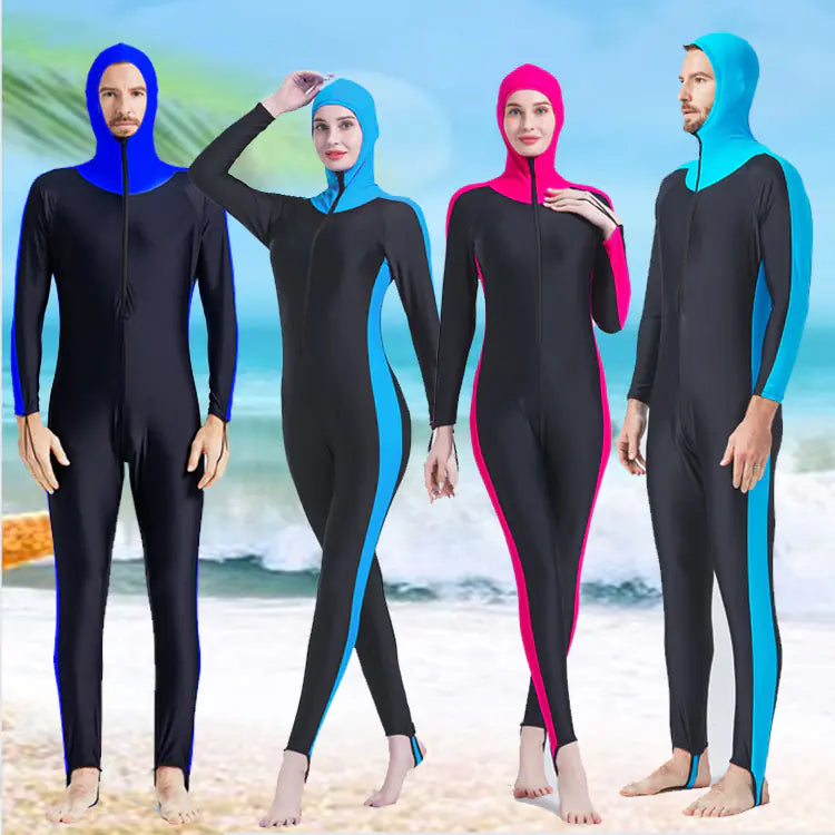Hooded Wetsuit for Water Sports - Full Body Protection