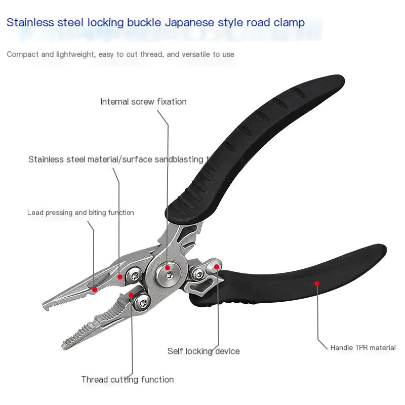 Japanese Mini Multi-Function Fishing Pliers and Scissors