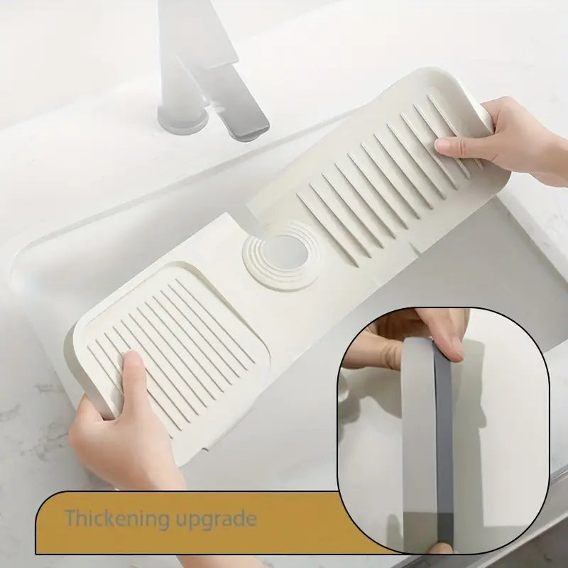 Thickened Silicone Waterproof Faucet Splash Mat (1pc)