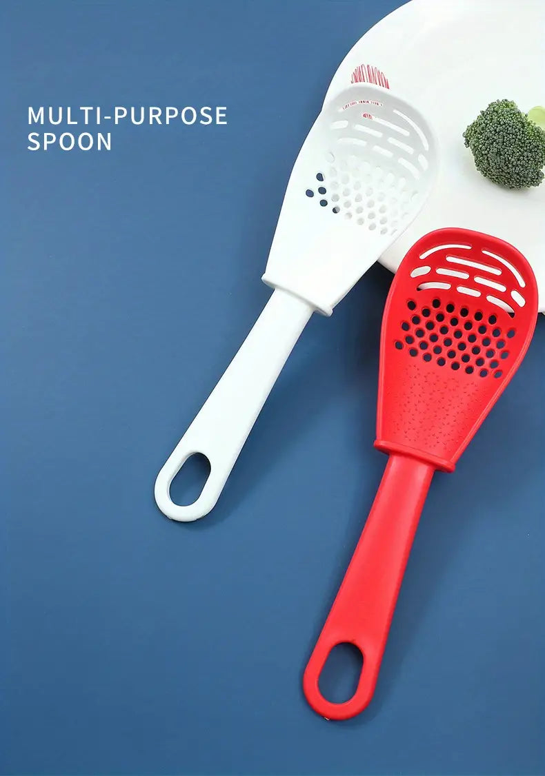 Multifunctional Kitchen Spoon for Grinding and Cooking