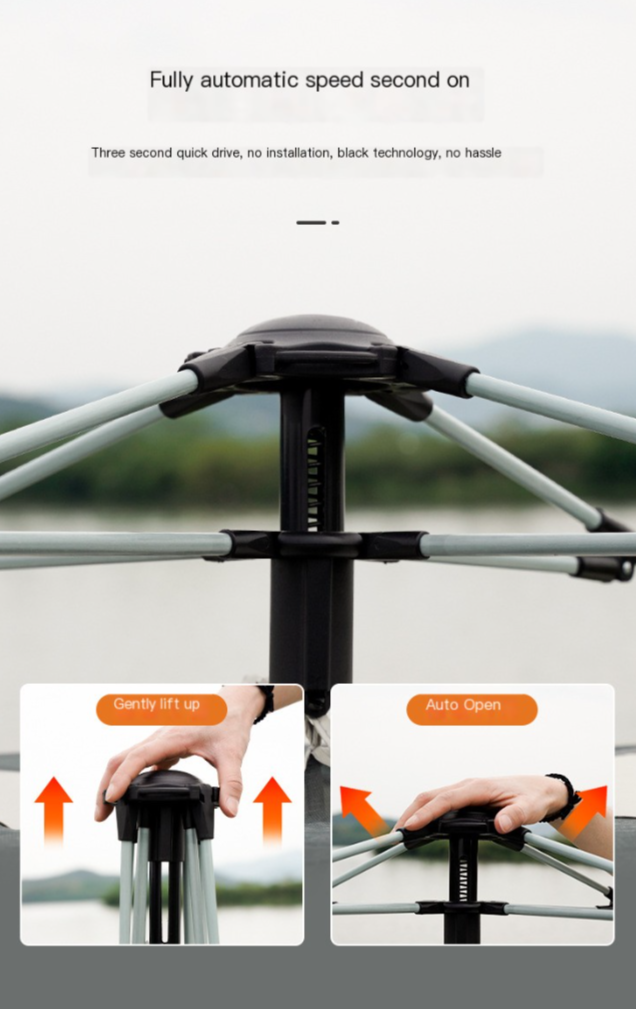 Automatic Outdoor Tent for 1-2 | 3-4 | 5-8 People Camping