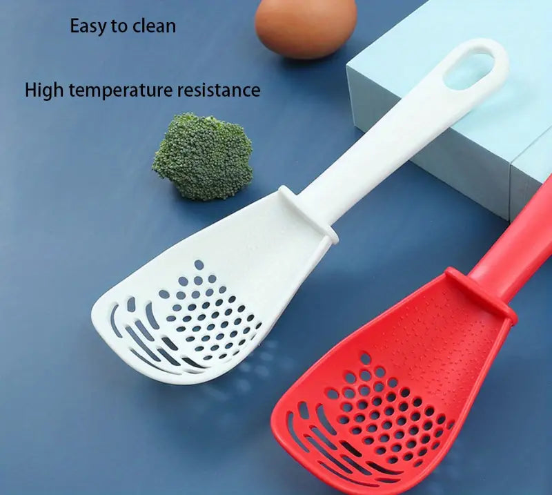 Multifunctional Kitchen Spoon for Grinding and Cooking