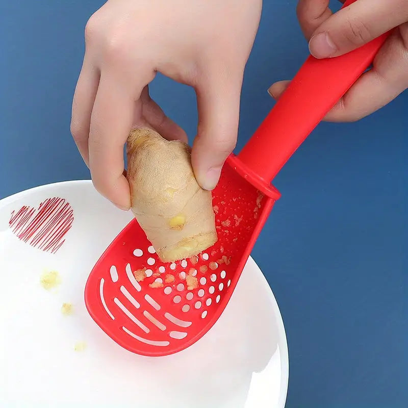 Multifunctional Kitchen Spoon for Grinding and Cooking