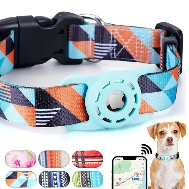 'Digital Printing' Design Collar for Apple Airtag for Cats and Dogs