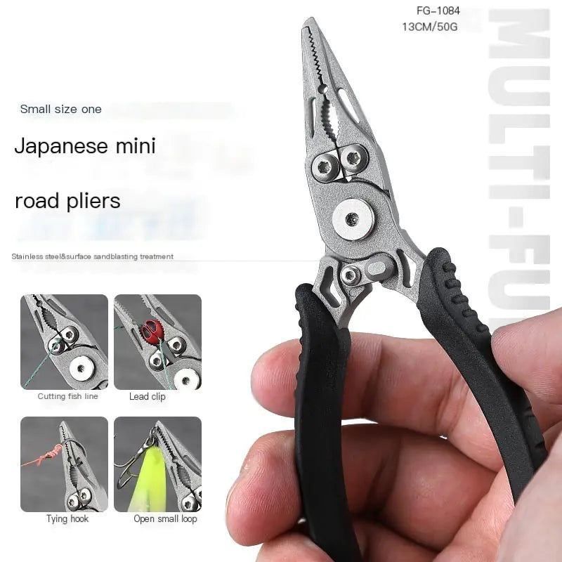 Japanese Mini Multi-Function Fishing Pliers and Scissors